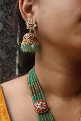 Peacock Kundan Motifs Set Long
