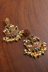 Oval Swing Chaand Earrings
