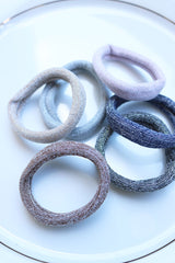 Silver Weave Rubber bands