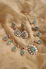 Tilak Polki Fluoride Stone Set