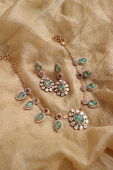 Tilak Polki Fluoride Stone Set