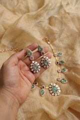 Tilak Polki Fluoride Stone Set