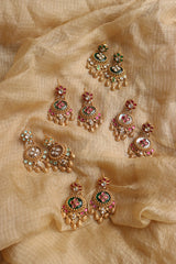 Polki heritage Flower Earrings