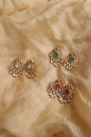 Bird Oval Moissanite Studs