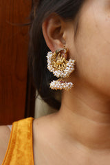 Cluster Pearls Haathi Jhumkas