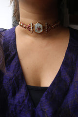 Jadau Hexa Marble Choker