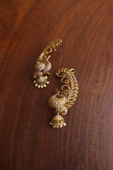 AD Peacock Full Ear Jhumkas