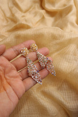 Delicate Multi AD Conical Earrings