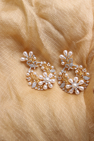 Statement Pearl Branch Earrings