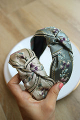Tulip Embroidered Hair Band