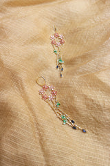 Dainty Flower Chandelier Earrings