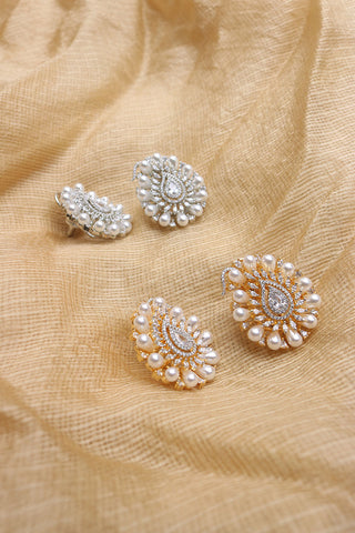 Paisley Pearl Studs