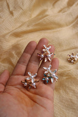 Tri Flower Studs