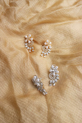 Pearl Leaf Branch Earrings