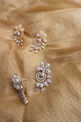 Pearl Leaf Branch Earrings