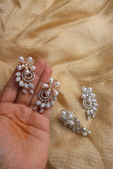 Pearl Leaf Branch Earrings