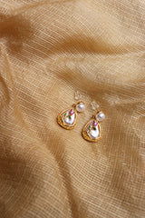 Pearl Rose Earrings