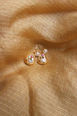 Pearl Rose Earrings