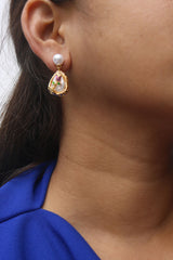 Pearl Rose Earrings