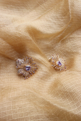 Purple Sparkle Studs