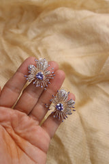 Purple Sparkle Studs