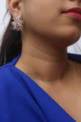 Purple Sparkle Studs