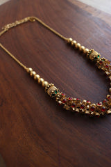 Red Circle Dangles Maala