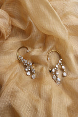 White Stones Ear Cuff