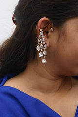White Stones Ear Cuff