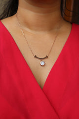 Rosegold U Stone Short Chain