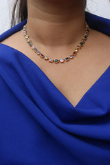 Multi Shapes Stone Necklace