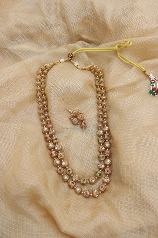 Kundan Layer Maala Set