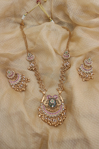 Heritage Peacock Pendant Set