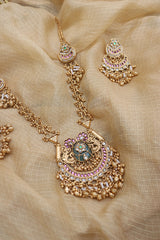 Heritage Peacock Pendant Set