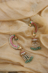 Antique Peacock Jhumka Ear Cuff