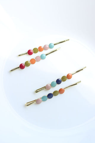 Set of 2 Multicolour Slider Pins
