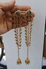 Heritage Chain Long Jhumkas