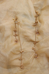 Front Back Antique Long Chain Jhumkis