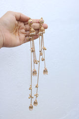 Front Back Antique Long Chain Jhumkis