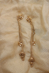 Antique Link Long Chain Jhumkas