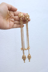 Antique Link Long Chain Jhumkas