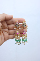 Kairi Jadau Sleek Jhumkas