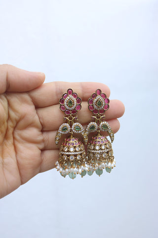 AD Bird Tilak Jhumkas