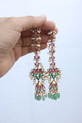 Lotus Jhumkas with Maathal