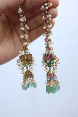 Lotus Jhumkas with Maathal