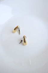 Gold Silver Front Back Earrings