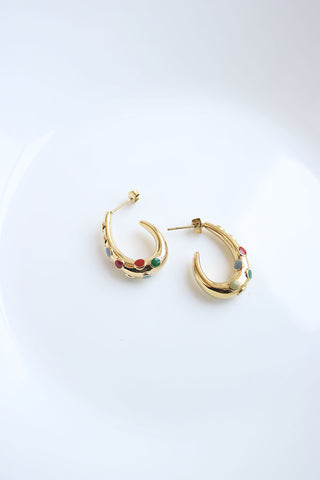 Multi Enamel Hoops