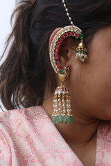 Antique Peacock Jhumka Ear Cuff