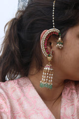 Antique Peacock Jhumka Ear Cuff