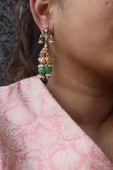 Kairi Jadau Sleek Jhumkas